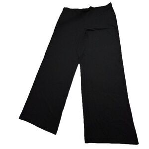 J Jill Pants Women's 16 Pull On Ponte Full Leg Black Stretch Viscose Blend NWT